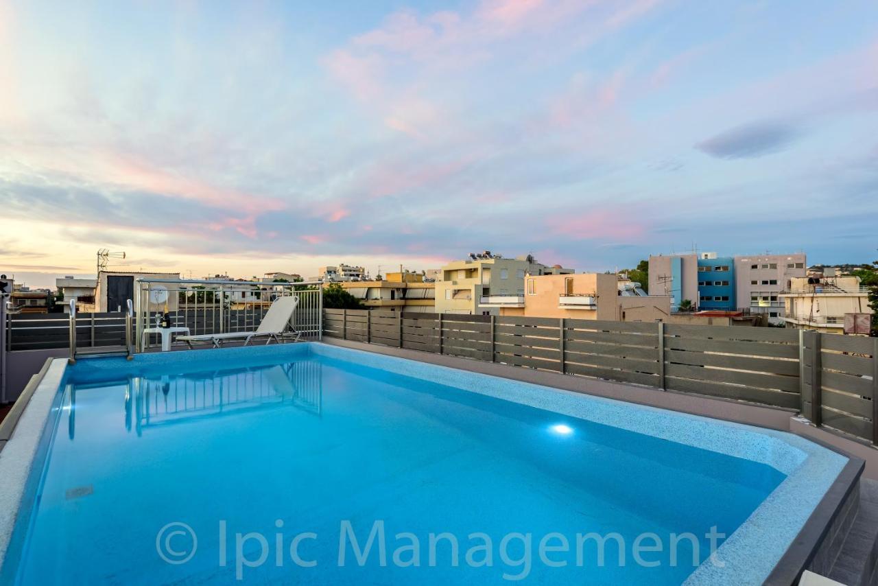 City Center Apartment With Rooftop Swimming Pool Chania  Exterior foto